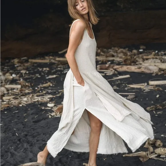 AYA Sacred Wear | Dresses | Aya Sacred Wear Linen Wedding Dress Like New |  Poshmark